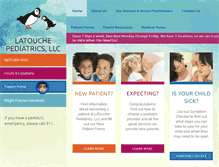 Tablet Screenshot of latouchepediatrics.com